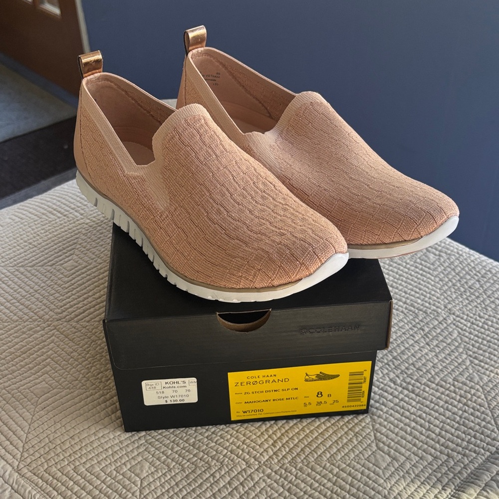 Cole Haan Women's Blush Slip-On Sneakers - NWT - cute and comfortable!